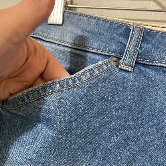 Roxy High Rise Super Short Jean Shorts Womens 26 Blue Denim Stretch Beach Summer - Picture 3 of 8